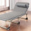 Portable Folding Camping Cot, Grey 8