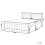 Beliani Bed Pine Wood SABRAN 140 x 200 cm (EU Double) White 3