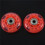 3 Paar 8mm Dia 608ZZ Lager Inline Roller Skating Skate Rad Rot 6