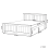 Beliani Bed Pine Wood SABRAN 120 x 200 cm (EU Small Double) White 3
