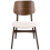 Beliani Set of 2 Dining Chairs MAYER Fabric Off-White/ Brown 5
