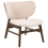 Beliani Armchair DAY Boucle Brown/ Light Beige 4