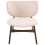 Beliani Armchair DAY Boucle Brown/ Light Beige 5