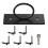 5 Pack Iron Ring Rope Support Holder, Decorative Drop Ring Brackets for Stair Railing, Deck, Wall & Ceiling Hook 3