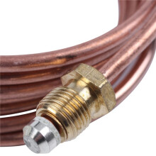 3pcs 1500mm Gas Stove Universal Thermocouple Kit M6X0.75 with Overflow Nut (Five) Replacement Thermocouple
