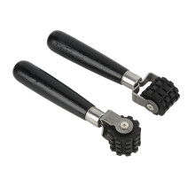 Car Sound Deadening Roller Black, PU + Wood, 18x3.5x3cm