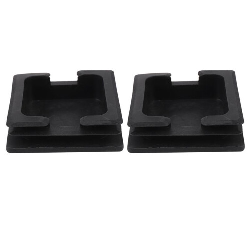 75mm x 75mm Plastic Square Caps Tube Pipe Inserts End Blanking 8 Pcs 1