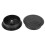 60 Pcs Round Plastic Computer Desk Cable Grommet Hole Cover 50mm Black 5