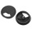 60 Pcs Round Plastic Computer Desk Cable Grommet Hole Cover 50mm Black 7