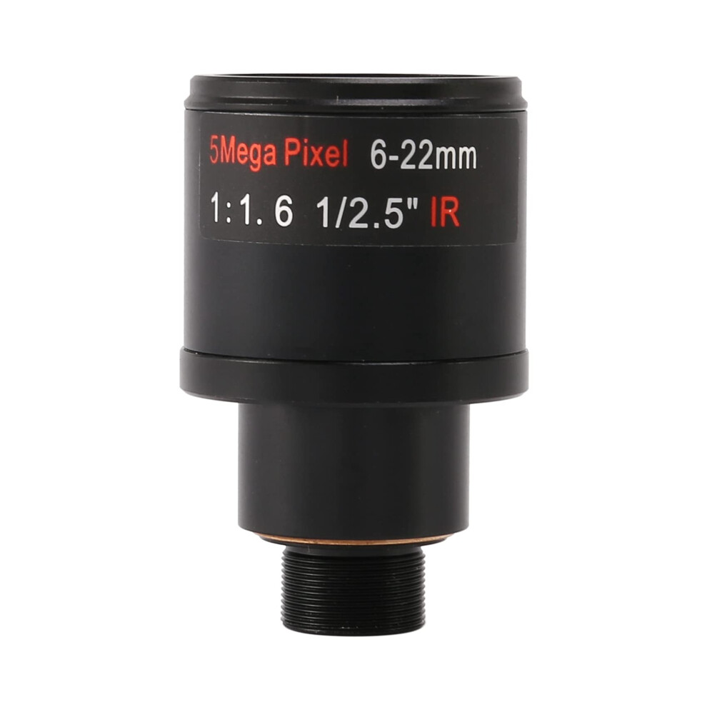 Cctv Varifocal Lens 622Mm M12 Mount 1/2.5 Inch F1.6 5Mp For Ip And Ahd Security Cameras 9092120544497