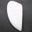 2Pcs Left White Rearview Side View Mirror Replacement Cover Cap Case Shell for  for Fiesta 2008-2017 3