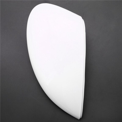 2Pcs Left White Rearview Side View Mirror Replacement Cover Cap Case Shell for  for Fiesta 2008-2017 2