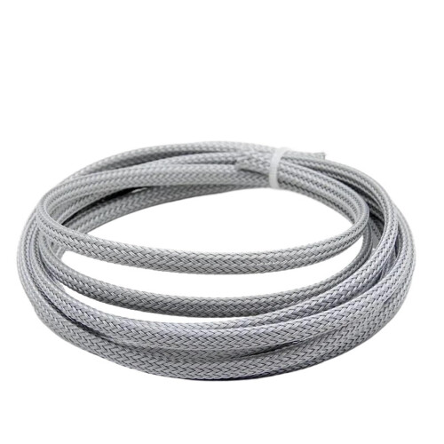 12mm Braided Cable Sleeve for Clean Cable Management, Tight Density Protection, Easy Cut Installation