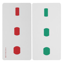 2 Stück Strabismus-Korrekturkarten, wasserdicht, 14x7cm, Schielbehandlungstraining
