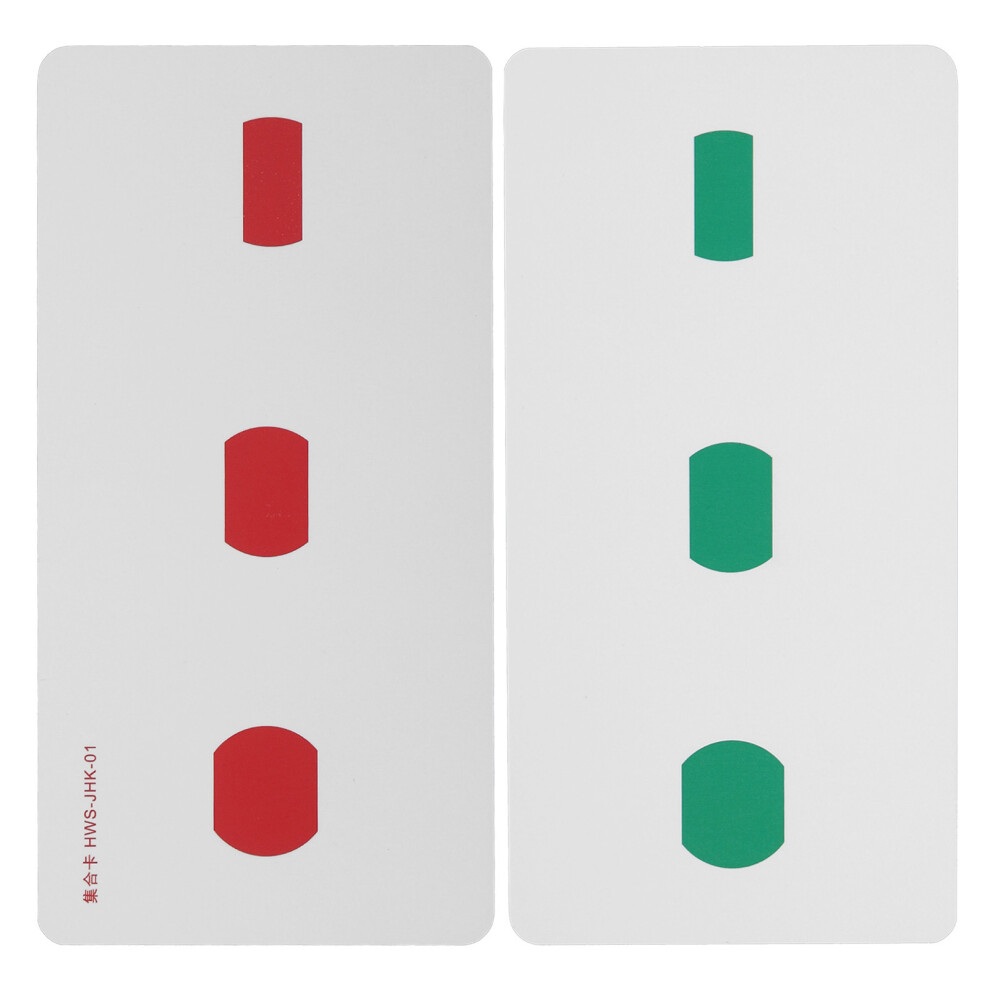2pcs Strabismus Correction Cards, Waterproof, 14x7cm, Amblyopia Training