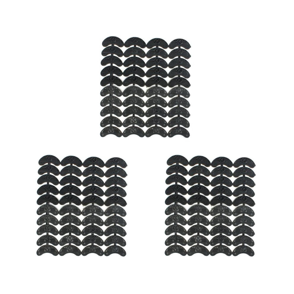 120Pcs 60-Pair Rubber Heel Savers Toe Plates Taps Diy Shoe Repair Pads Size:56 X 24 X 3.1Mm 4712265542466
