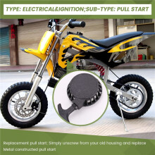 Zwart Metalen Moto Easy Pull Start voor 49cc Quad Crossmotor Air