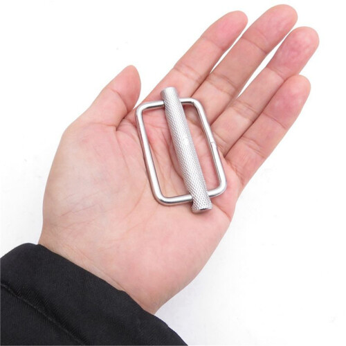 2 Pcs 50mm Slide Buckle Triglide Webbing Slider Strap Keeper for Harness Waist Strap Shoulder Strap Adjust 2