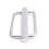 2 Pcs 50mm Slide Buckle Triglide Webbing Slider Strap Keeper for Harness Waist Strap Shoulder Strap Adjust 5