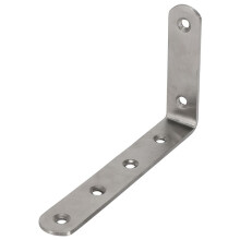 10X Prateleira de Aço Inoxidável em Forma de L 125X75mm Suporte de ÂNgulo de Suporte de Canto
