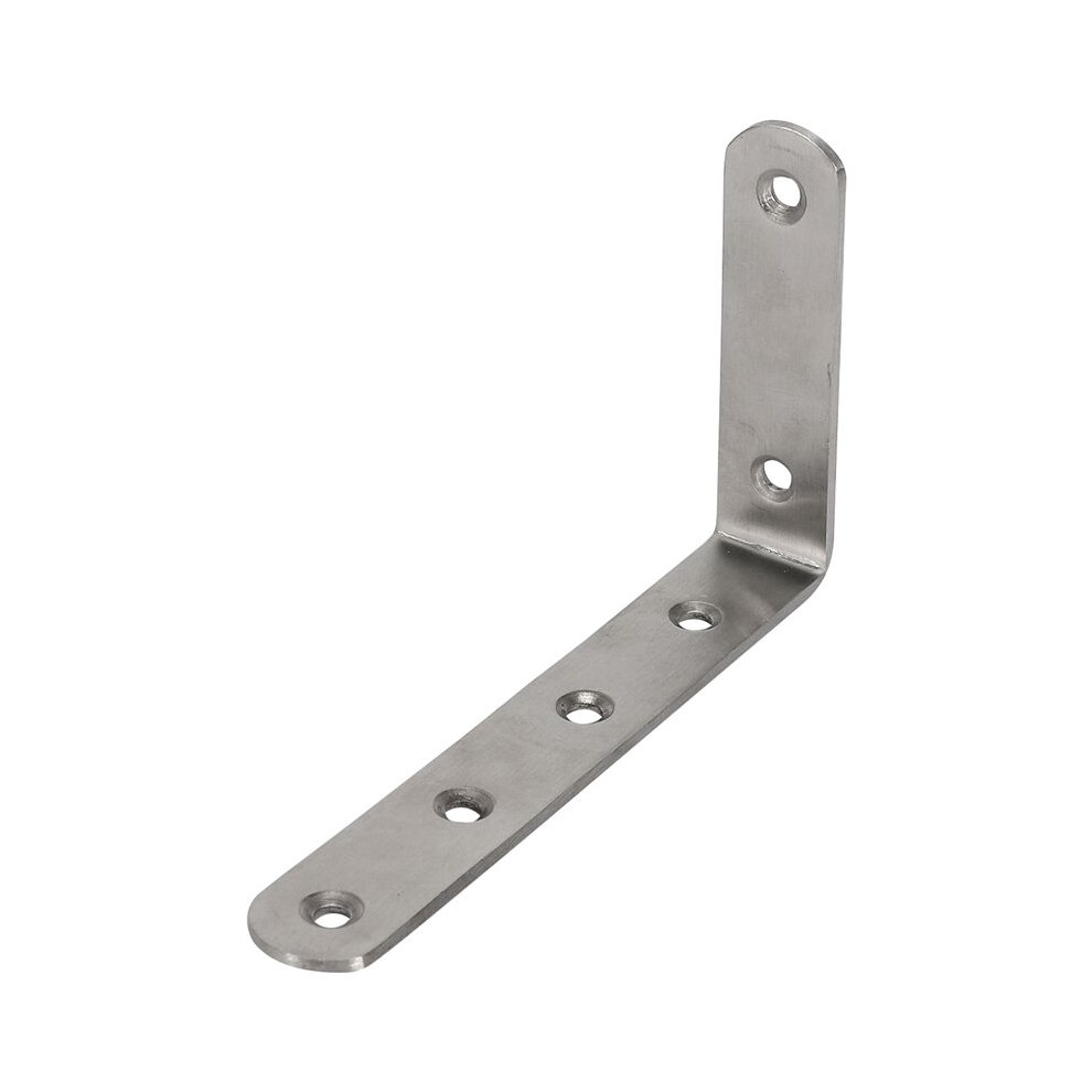 10Pcs 125X75mm L Shape Stainless Steel Shelf Corner Brace Angle Bracket 4713458287676