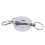 9 Pcs Stainless Silver Retractable Key Chain  Keyring Heavy Duty Steel 2