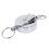 9 Pcs Stainless Silver Retractable Key Chain  Keyring Heavy Duty Steel 4