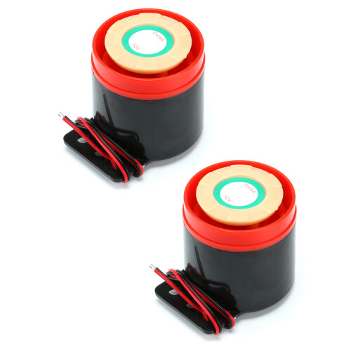 2Pcs  Decibel Piezo Alarm Buzzer, Continuous Sound, DC612V 24V 220V, Security Systems