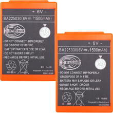 (2pcs) BA225030 6V 1500mAh NiMH Rechargeable Battery Pack for HBC Pump Truck Remote Control