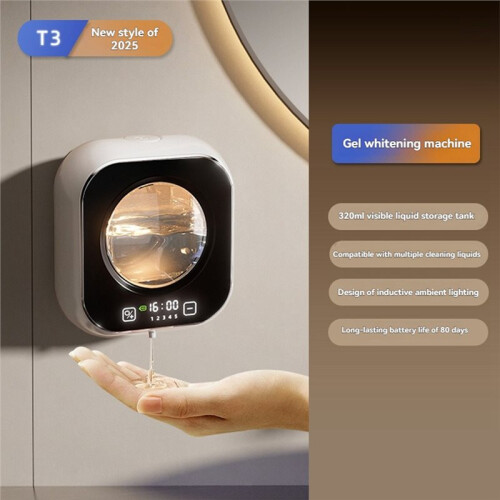 Automatic Hand Washer Infrared Sensor Liquid Gel Soap Dispenser with Temperature Digital Display for Kitchen A 1