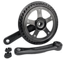 2X 42T Foling Bike Guarnitura Bici da Strada 152MM Set Guarnitura Piastra con Denti Cavi Pignone Bici Accessori Bici Parti Bici