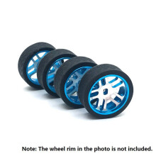 16 Piezas de Neumáticos de Goma para K969 K989 P929 Iw04M Awd Iw02 -Z -D -Q 1/28 RC Coche de Carreras de Deriva