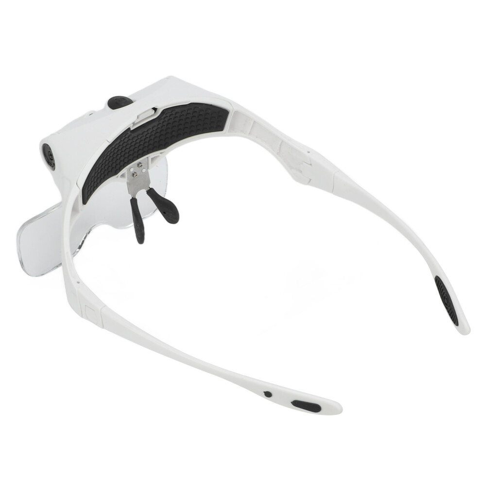 Light Usb Rechargeable Headband Magnifying Glasses 5 Lens 1.0X-3.5X