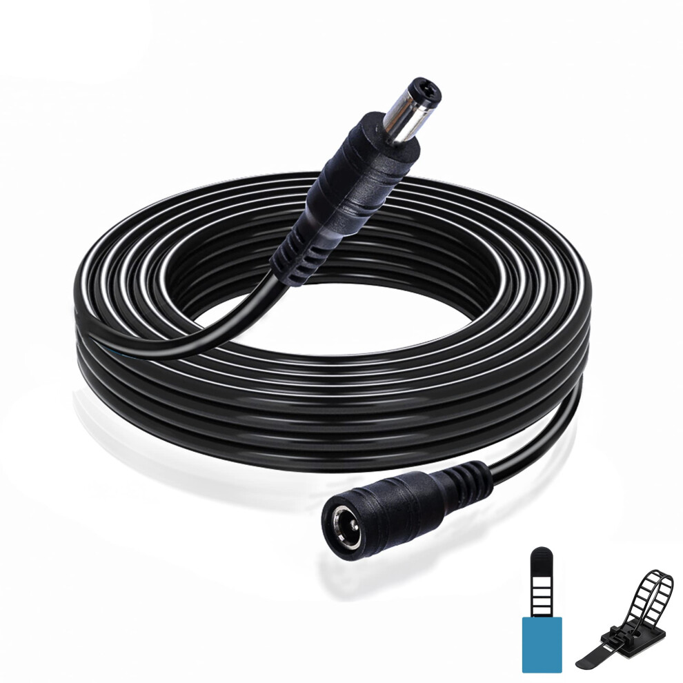 15Ft 12V Dc Power Extension Cable, 18Awg 5.5Mm X 2.1Mm Camera Power Cord For Cctv Security 9092120545029