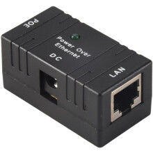 3X 100 Mbps 5V 12V 24V 48V/1A BJW POE Injector Power Splitter for IP Camera POE Adapter Module Accessories-Black