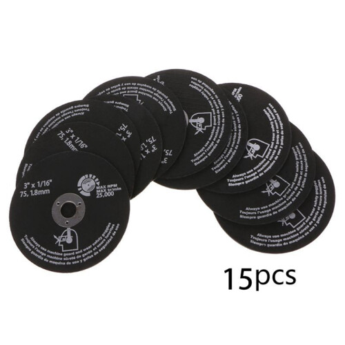 30 Peças 3 Polegadas 75mm Disco de Corte Resina Disco de Corte Fibra Serra Circular Lâminas para Corte de Metal 75X1.6X10mm 2