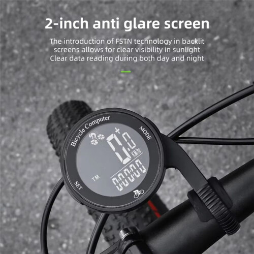 Bike Computer Wireless Cycling Speedometer Waterproof  Bicycle Odometer LCD Screen Cycling Speedometer Mountain 2