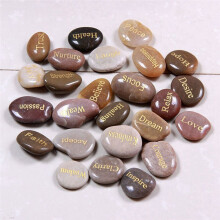 50 Engraved Inspirational Stones with Words of Encouragement Engraved Stones for Worry Affirmation Meditation Stones