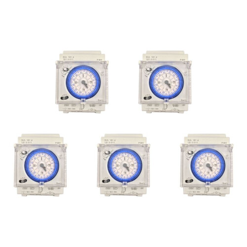 5X Analog Mechanical Timer  110V-220V 24 Hours Daily Programmable 15Min Setting   Relay SUL181D Hot
