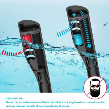 2X Snorkelmask Double Tube Silikon Dykmask Vuxen Simmask Dykglasögon Undervattens Andningsmask-A