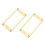 6 Pcs Metal Flat Humbucker Cover Guitar Pickup Frame Mounting Ring 4