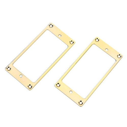 6 Pcs Metal Flat Humbucker Cover Guitar Pickup Frame Mounting 2