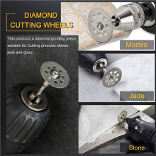 40X Grinding Stone Burr Set, Rotary Tool Grinding Cutting Wheel Stone Glass Tile Jewelry Engraving Rock Masonry 1/8 Inch