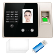 Clocks for Small Business,Clock in and Out Machine for Employees with Face Recognition,PIN Punching in One US Plug