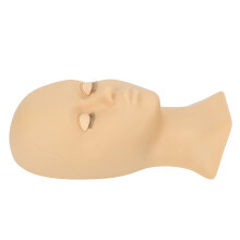 Abnehmbarer Silikon-Wimpern-Schaufensterpuppe mit falschen Wimpern – Make-up-Übungsmontage, 28x14x7cm