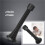 24 Pack Black Spring Door Stops, Flexible Spring  with Low Mounted Black Rubber Bumper Tips 8