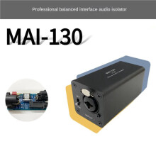 6X Riduzione del Rumore Isolatore Audio, Elimina il Rumore Corrente, Scatola di Messa A Terra di, Isolatore Audio Mixer XLR 6,5, MAI-130 Mono