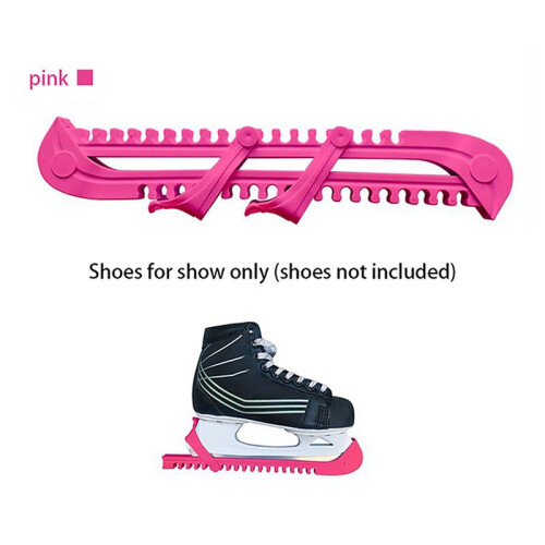 2Pair Ice Skates Skating Blades Protector Shoes Guards Practical Covers Adjustable Protective Case Blade Sleeve- 2
