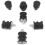 14Pcs Rubber Front Handle Isolator Buffer Shock Mount Elements Set Kit Fit for  136 137 141 142 Chainsaw Parts 4