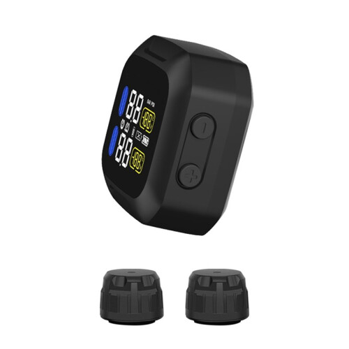 Motorcycle TPMS System with 2 WI External Sensors with LCD Display 2